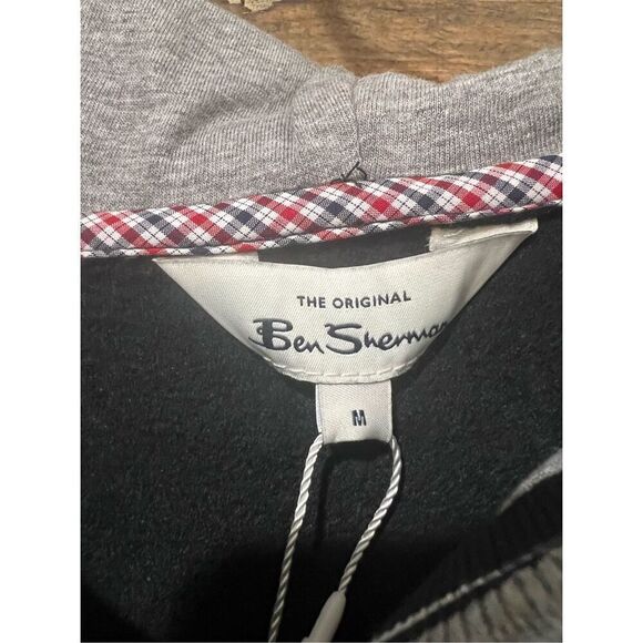 Ben Sherman NWT Mod Fleece Logo Hoodie sz M - Picture 4 of 7
